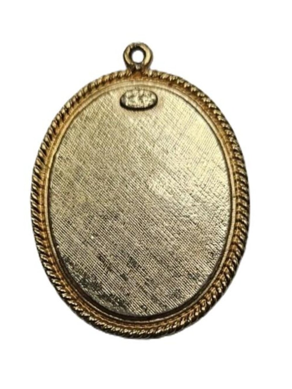 Whiting & Davis Porcelain Floral Pendant - Picture 2 of 2